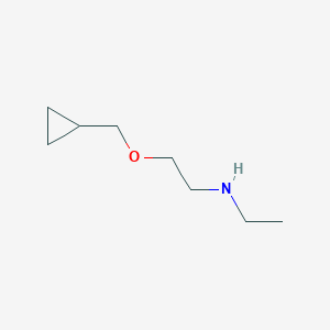 molecular formula C8H17NO B15239924 [2-(Cyclopropylmethoxy)ethyl](ethyl)amine 