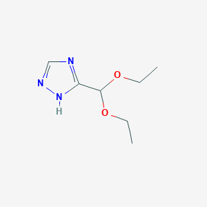 molecular formula C7H13N3O2 B1523993 3-(二乙氧基甲基)-4H-1,2,4-三唑 CAS No. 33824-15-6