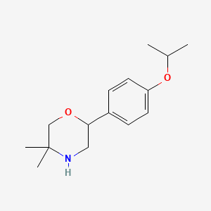 2-(4-Isopropoxyphenyl)-5,5-dimethylmorpholine