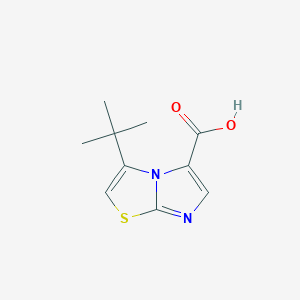 molecular formula C10H12N2O2S B15239992 3-tert-Butylimidazo[2,1-b][1,3]thiazole-5-carboxylic acid 