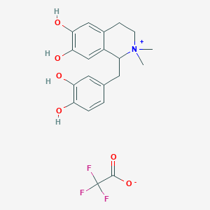 molecular formula C20H22F3NO6 B15239997 Rac-N-Methyllaudanosolinium Trifluoroacetate 