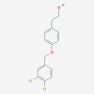 molecular formula C15H14Cl2O2 B015240 2-[4-[(3,4-Dichlorophenyl)methoxy]phenyl]ethanol CAS No. 188928-11-2