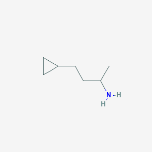 molecular formula C7H15N B1524001 4-环丙基丁-2-胺 CAS No. 1337115-71-5