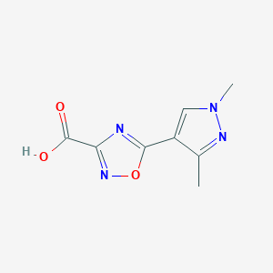 5-(1,3-Dimethyl-1H-pyrazol-4-yl)-1,2,4-oxadiazole-3-carboxylic acid