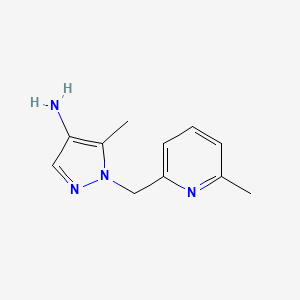 5-Methyl-1-((6-methylpyridin-2-yl)methyl)-1h-pyrazol-4-amine