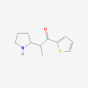 2-(Pyrrolidin-2-yl)-1-(thiophen-2-yl)propan-1-one