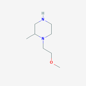 molecular formula C8H18N2O B1524006 1-(2-Methoxyethyl)-2-methylpiperazine CAS No. 1225603-87-1