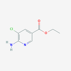 molecular formula C8H9ClN2O2 B1524009 6-氨基-5-氯烟酸乙酯 CAS No. 305329-79-7