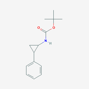molecular formula C14H19NO2 B1524010 N-Boc-2-phenylcyclopropylamine CAS No. 92644-77-4
