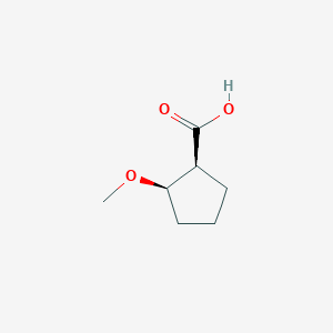 molecular formula C7H12O3 B15240101 (1S,2R)-2-Methoxycyclopentane-1-carboxylic acid 