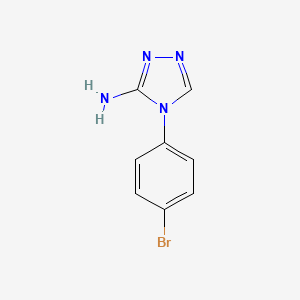 molecular formula C8H7BrN4 B15240103 4-(4-bromophenyl)-4H-1,2,4-triazol-3-amine 