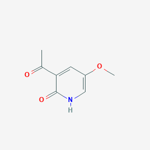 molecular formula C8H9NO3 B15240118 1-(2-Hydroxy-5-methoxypyridin-3-yl)ethan-1-one 