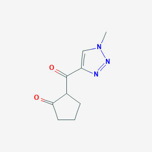 molecular formula C9H11N3O2 B15240137 2-(1-Methyl-1H-1,2,3-triazole-4-carbonyl)cyclopentan-1-one 