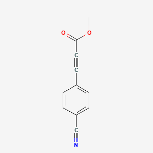 molecular formula C11H7NO2 B1524019 Methyl 3-(4-cyanophenyl)prop-2-ynoate CAS No. 1032041-58-9