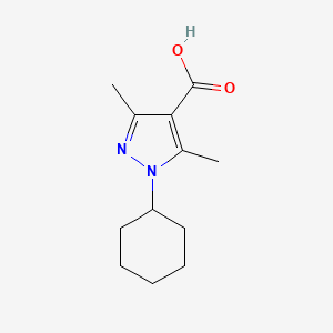 1-Cyclohexyl-3,5-dimethyl-1h-pyrazole-4-carboxylic acid