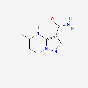 5,7-Dimethyl-4H,5H,6H,7H-pyrazolo[1,5-a]pyrimidine-3-carboxamide