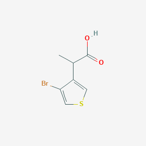 2-(4-Bromothiophen-3-yl)propanoic acid