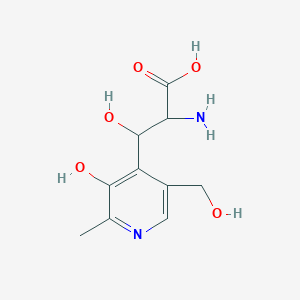 2-Amino-3-hydroxy-3-(3-hydroxy-5-(hydroxymethyl)-2-methylpyridin-4-yl)propanoicacid