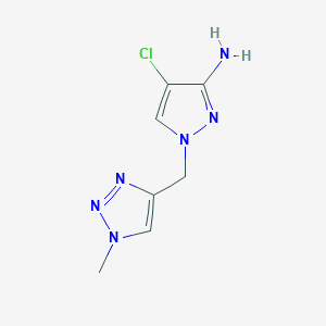 4-Chloro-1-[(1-methyl-1H-1,2,3-triazol-4-yl)methyl]-1H-pyrazol-3-amine