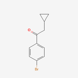 molecular formula C11H11BrO B1524033 1-(4-Bromophenyl)-2-cyclopropylethanone CAS No. 54839-14-4