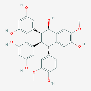 molecular formula C30H28O9 B15240350 GnetifolinN 