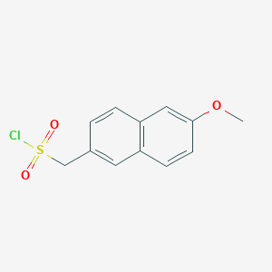 molecular formula C12H11ClO3S B15240361 (6-Methoxynaphthalen-2-yl)methanesulfonyl chloride 