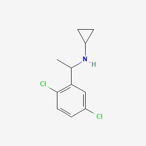 molecular formula C11H13Cl2N B15240397 N-[1-(2,5-Dichlorophenyl)ethyl]cyclopropanamine 