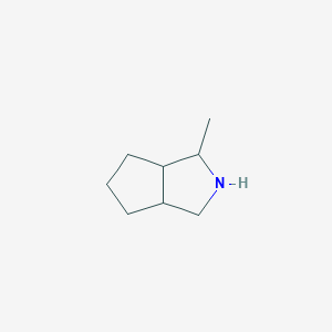 molecular formula C8H15N B15240413 1-Methyl-octahydrocyclopenta[c]pyrrole 