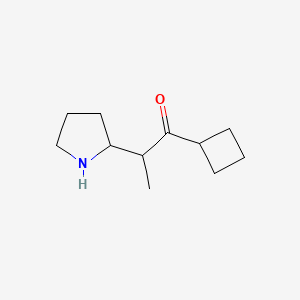 1-Cyclobutyl-2-(pyrrolidin-2-yl)propan-1-one