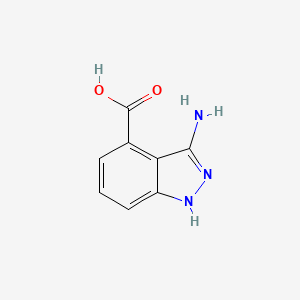 molecular formula C8H7N3O2 B1524042 3-amino-1H-indazole-4-carboxylic acid CAS No. 1378774-23-2