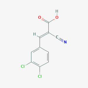 molecular formula C10H5Cl2NO2 B15240443 2-cyano-3-(3,4-dichlorophenyl)prop-2-enoic Acid CAS No. 37630-53-8