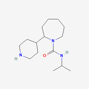 molecular formula C15H29N3O B1524048 2-(piperidin-4-yl)-N-(propan-2-yl)azepane-1-carboxamide CAS No. 1315366-20-1