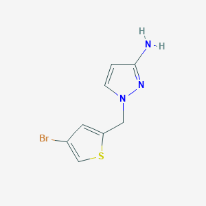 1-[(4-Bromothiophen-2-YL)methyl]-1H-pyrazol-3-amine