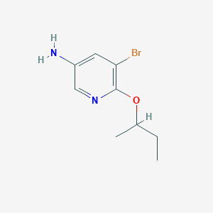 5-Bromo-6-(butan-2-yloxy)pyridin-3-amine