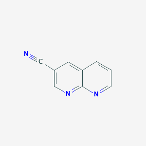 molecular formula C9H5N3 B1524053 1,8-Naphthyridine-3-carbonitrile CAS No. 1142927-39-6