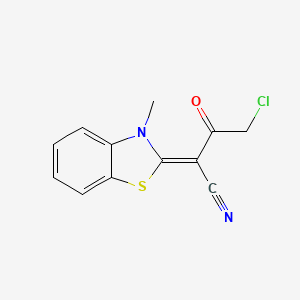 (2E)-4-chloro-2-(3-methyl-1,3-benzothiazol-2(3H)-ylidene)-3-oxobutanenitrile