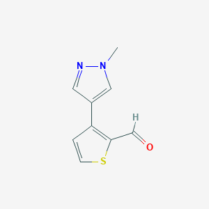 3-(1-Methyl-1H-pyrazol-4-yl)thiophene-2-carbaldehyde