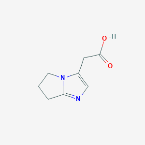 2-{5H,6H,7H-pyrrolo[1,2-a]imidazol-3-yl}acetic acid