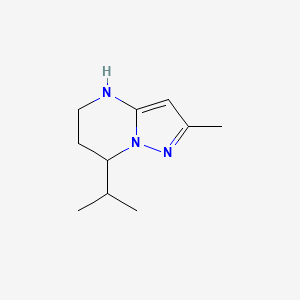 molecular formula C10H17N3 B15240605 2-Methyl-7-(propan-2-yl)-4H,5H,6H,7H-pyrazolo[1,5-a]pyrimidine 