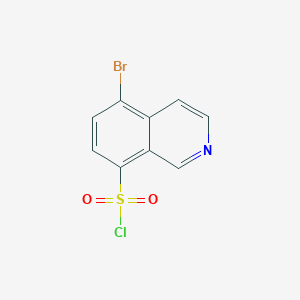 molecular formula C9H5BrClNO2S B15240624 5-Bromoisoquinoline-8-sulfonyl chloride 