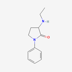 B1524063 3-(Ethylamino)-1-phenylpyrrolidin-2-one CAS No. 1247375-74-1