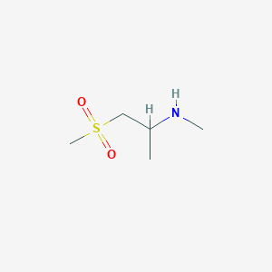 molecular formula C5H13NO2S B1524065 (1-Methanesulfonylpropan-2-yl)(methyl)amine CAS No. 1248451-56-0