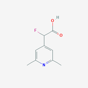 2-(2,6-Dimethylpyridin-4-yl)-2-fluoroacetic acid