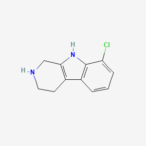 molecular formula C11H11ClN2 B15240711 8-Chloro-1H,2H,3H,4H,9H-pyrido[3,4-B]indole 