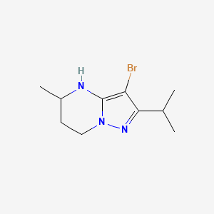 3-Bromo-5-methyl-2-(propan-2-yl)-4H,5H,6H,7H-pyrazolo[1,5-a]pyrimidine