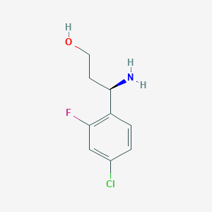 (3R)-3-Amino-3-(4-chloro-2-fluorophenyl)propan-1-OL