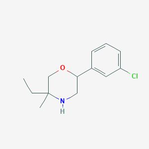 2-(3-Chlorophenyl)-5-ethyl-5-methylmorpholine