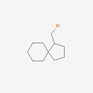 molecular formula C11H19Br B15240758 1-(Bromomethyl)spiro[4.5]decane 