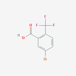 molecular formula C8H4BrF3O2 B1524078 5-Bromo-2-(trifluoromethyl)benzoic acid CAS No. 654-97-7