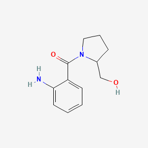 molecular formula C12H16N2O2 B1524082 [1-(2-Aminobenzoyl)pyrrolidin-2-yl]methanol CAS No. 1250140-25-0